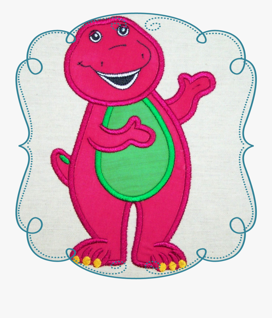 Transparent Machine Embroidery Clipart , Png Download - Barney Embroidery Designs, Transparent Clipart