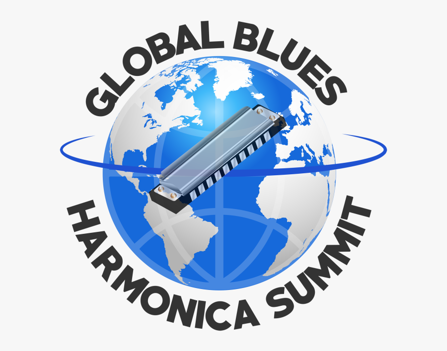 Harp Clipart Harmonica - Globe, Transparent Clipart