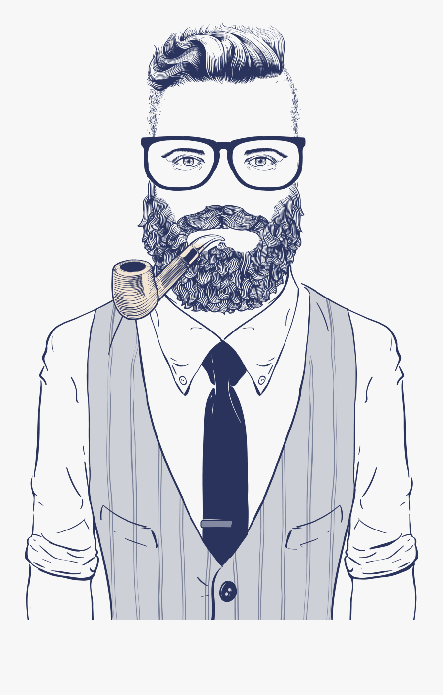 Wearing Style Sunglasses Illustration Vector Hipster - Illustration Hipster, Transparent Clipart