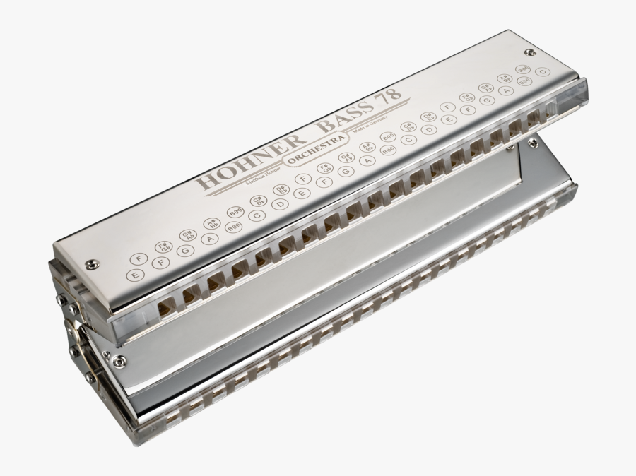 Transparent Harmonica Png - Hohner Bass Harmonica, Transparent Clipart