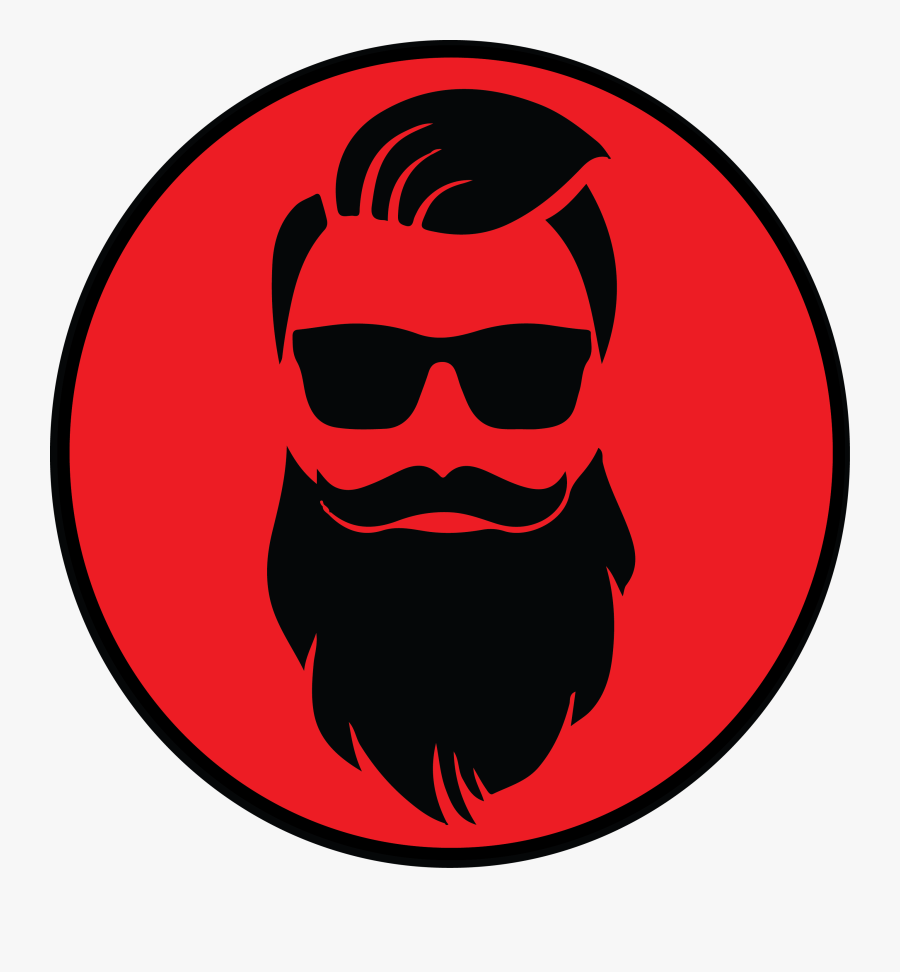 Clip Art Hipster Hairstyle - Barber Shop Beard Logos, Transparent Clipart