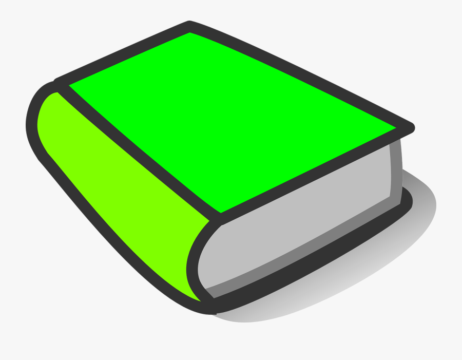 Book, Green, Thick, Closed, Lime, Neon, Bright, Shut - Blue Book Clipart, Transparent Clipart