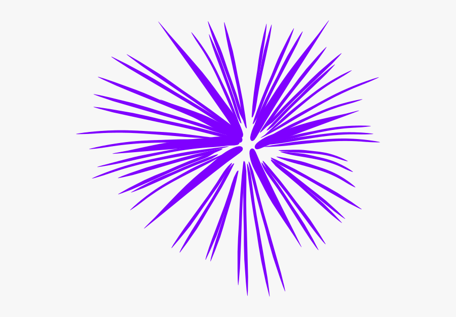 Purple Fireworks Clip Art At Clker - Purple Firework Clipart , Free ...