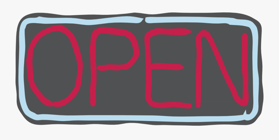 Open, Sign, Neon, Shop, Store, Red, Advertising, Retail - Open Sign Clip Art, Transparent Clipart
