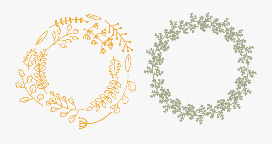 Transparent Fall Wreath Png - Fall Flowers In A Circle, Transparent Clipart
