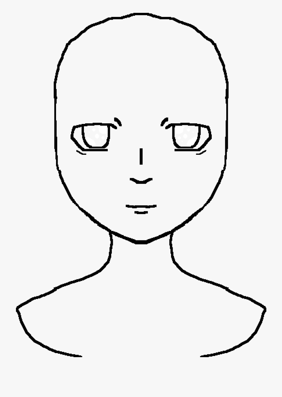 Pixilart Male Base I Tried Okay Aaliyahxbunnys Png - Line Art, Transparent Clipart