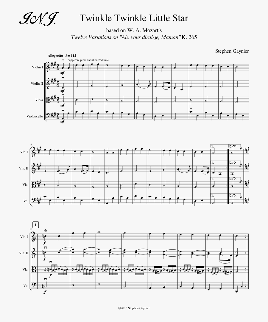 Twinkle Twinkle Little Star Sheet Music Composed By - Something About Us Daft Punk Sheet, Transparent Clipart