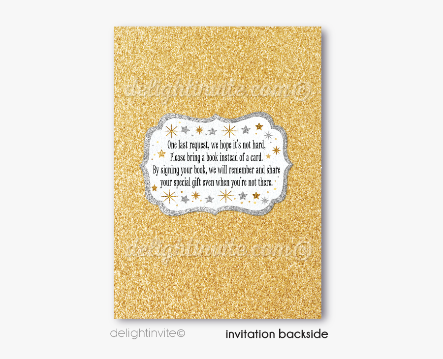 Twinkle Twinkle Little Star Baby Shower Invitations - Poster, Transparent Clipart