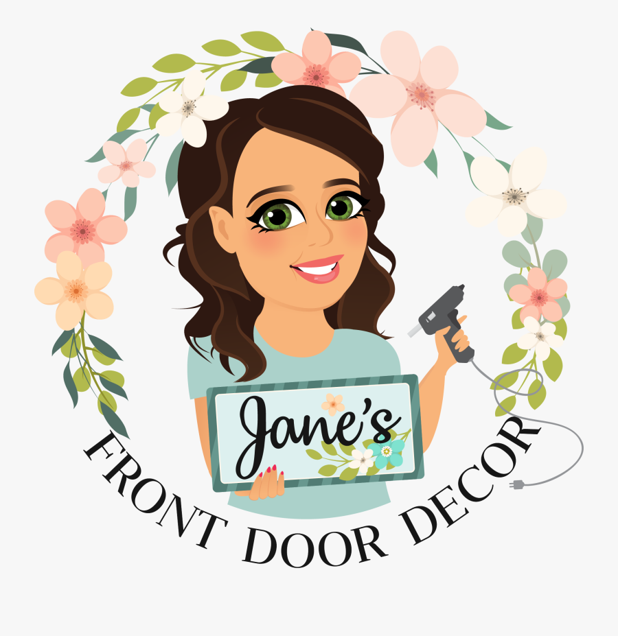 Jane"s Front Door Decor - Clip Art, Transparent Clipart