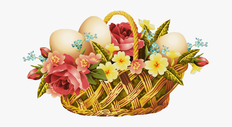 Basket Easter Royalty-free Free Clipart Hd Clipart - Happy Easter Business Card, Transparent Clipart