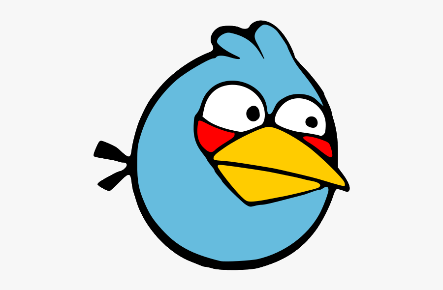 Blue Color Angry Bird, Transparent Clipart