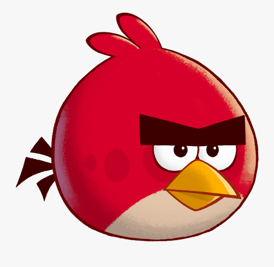 Angry Birds Toons - Red Angry Birds Background, Transparent Clipart