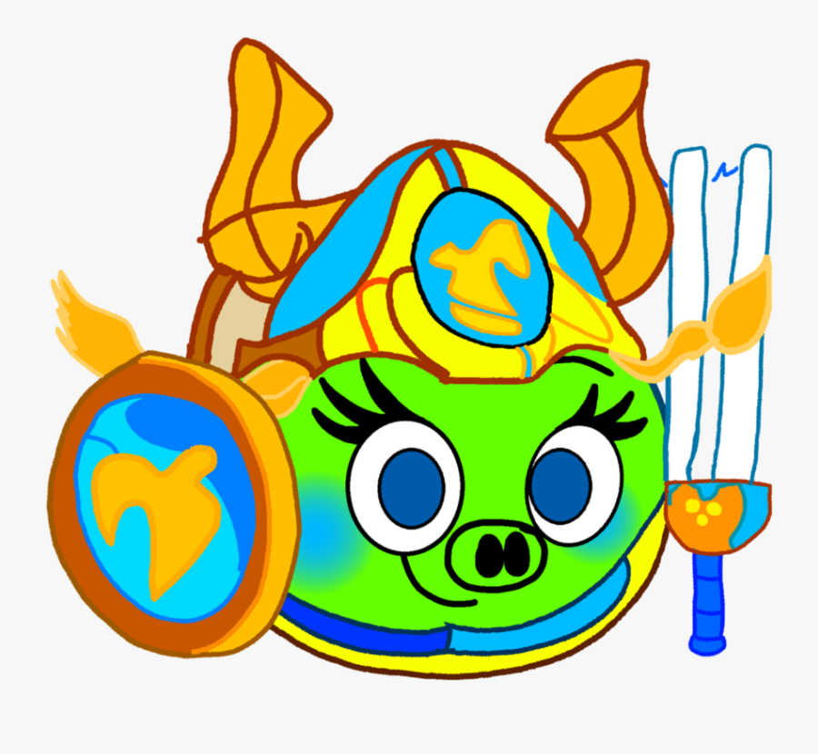 Angry Birds Epic Eleanor Valkyrie By Fanvideogames - Angry Birds Epic Valkyrie, Transparent Clipart