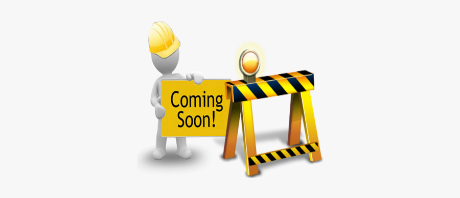 Coming Soon Under Construction, Transparent Clipart
