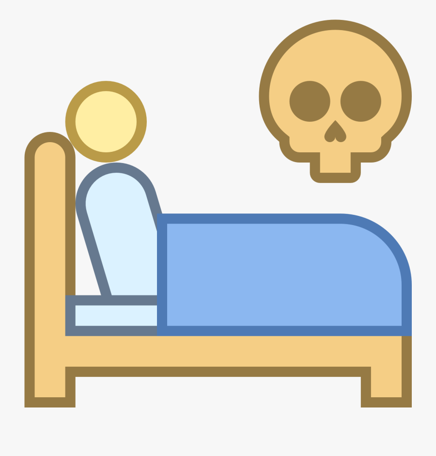Clipart Bed Blue - Sleep Bed Icon Png, Transparent Clipart