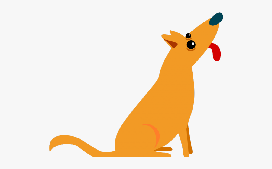 Cartoon Dog Sticking Tongue Out, Transparent Clipart