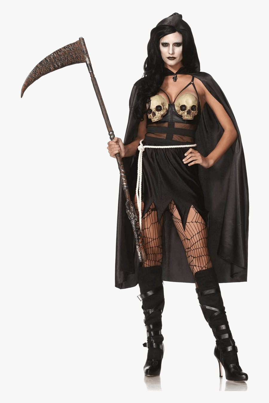 Halloween Costume Png File Download Free - Sexy Grim Reaper Costume Women, Transparent Clipart