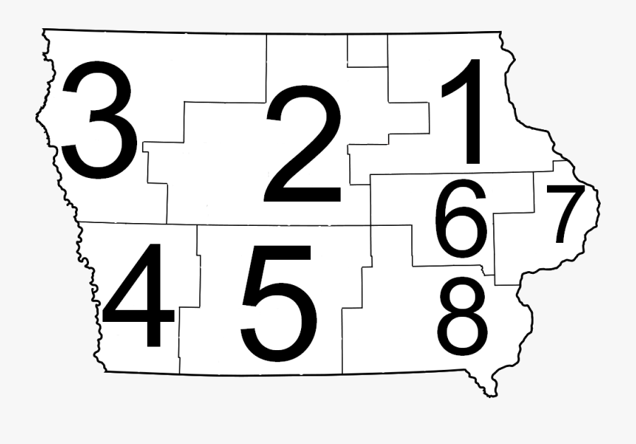 Courts Of Iowa Wikipedia - 8 Districts In Iowa, Transparent Clipart