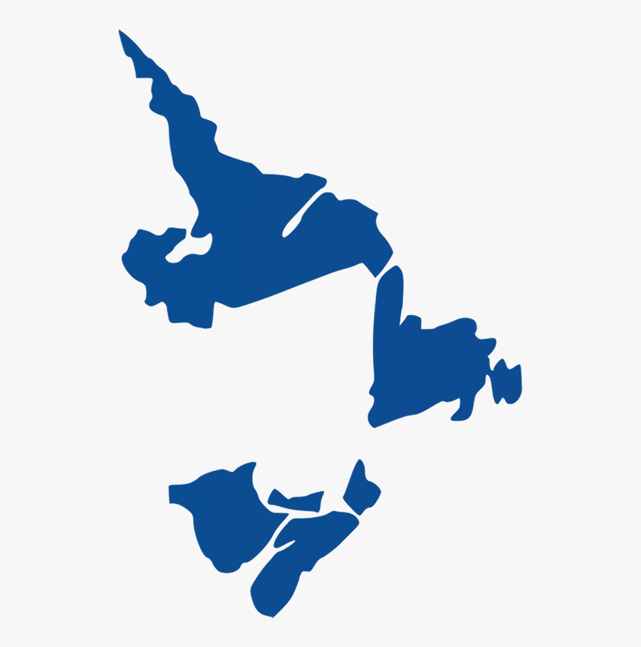 Map Of Atlantic Canada - Blank Map Of Eastern Canada, Transparent Clipart