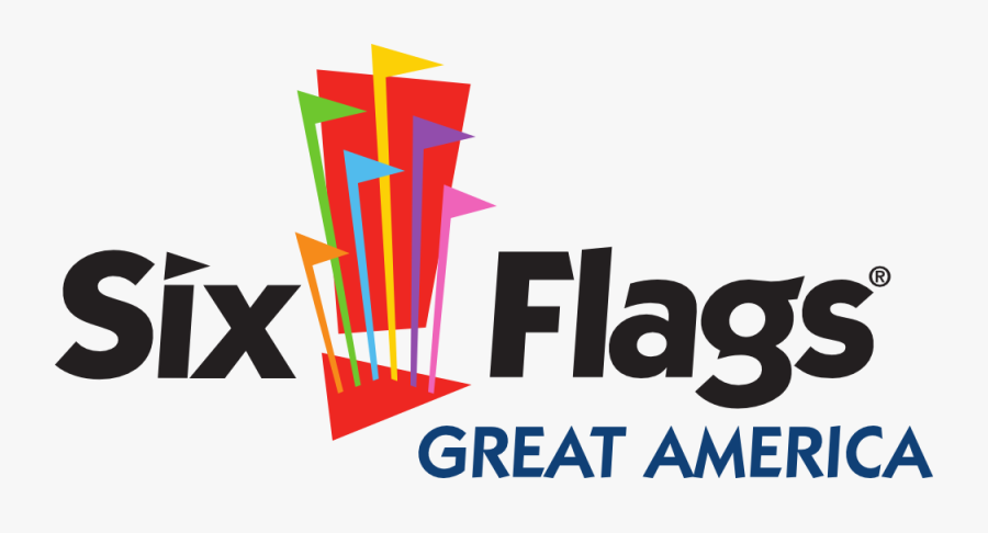 Six Flags Great America - 6 Flags Great America Logo, Transparent Clipart