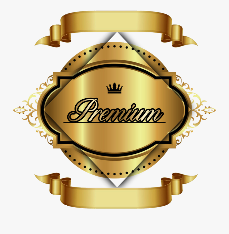 #premium #prêmio #vip #gold #golden #ouro #dourado - Golden Banner Vector Png, Transparent Clipart