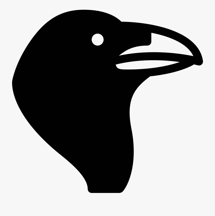 Crow Icon Png Clipart Royalty Free - Emoji De Corvo, Transparent Clipart