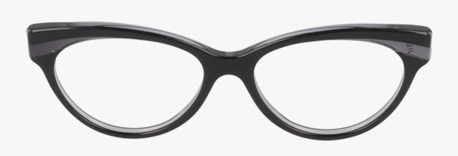 Sunglasses Eyeglass Eye Cat Browline Prescription Glasses - Black Glasses Transparent Background, Transparent Clipart