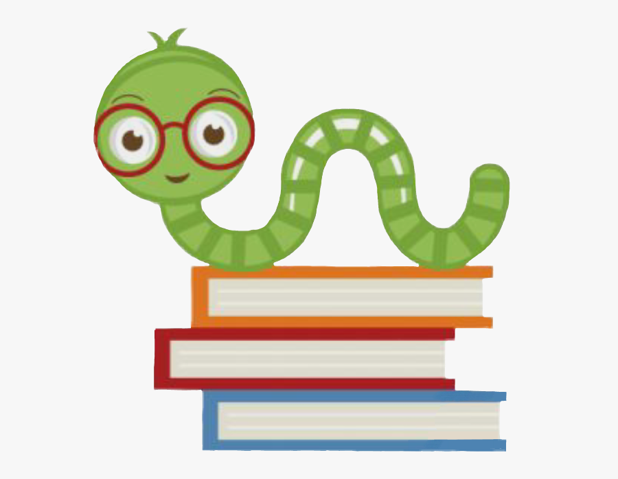 #bookworm #books #worm #school - Teacher Cute School Clipart, Transparent Clipart