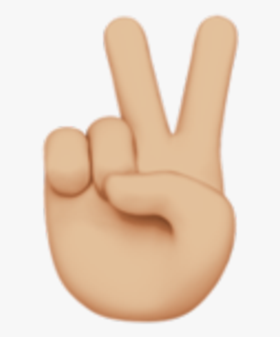 Peace Sign Emoji Png - Index Pointing Up Emoji, Transparent Clipart