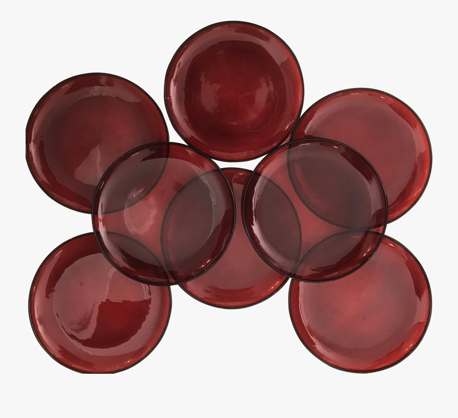 Minimalist Raspberry Red Glass - Circle, Transparent Clipart