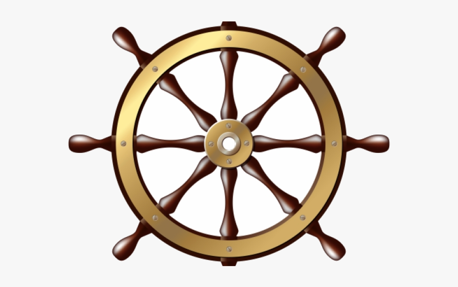 Ship Wheel Ships Clipart Transparent Png - Ship Steering Wheel Transparent Background, Transparent Clipart