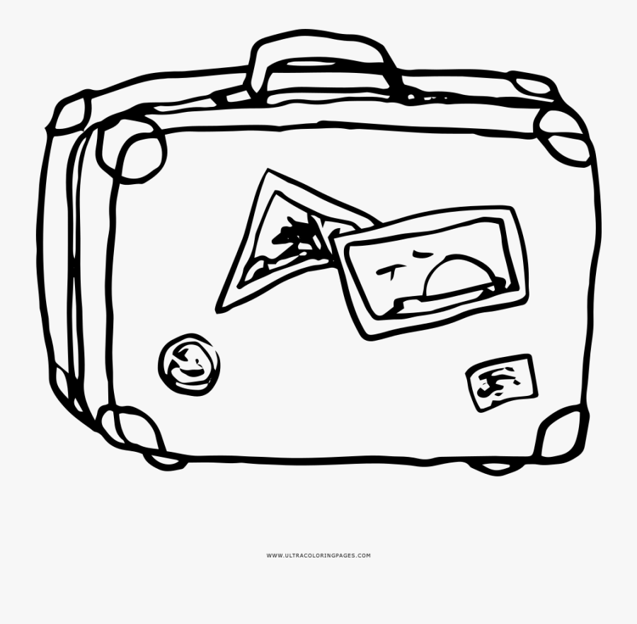 Collection Of Free Suitcase Drawing Luggage Download - Baggage Coloring, Transparent Clipart