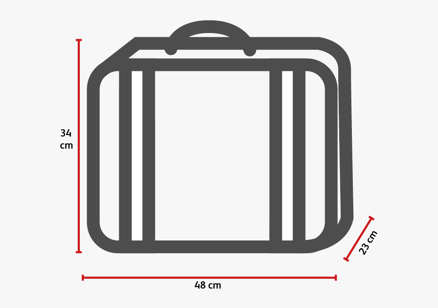 Luggage Dimensions, Transparent Clipart