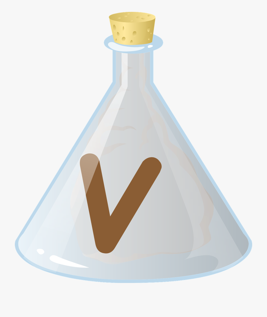 Flask Erlenmeyer Chemistry Free Picture - Glass Bottle, Transparent Clipart