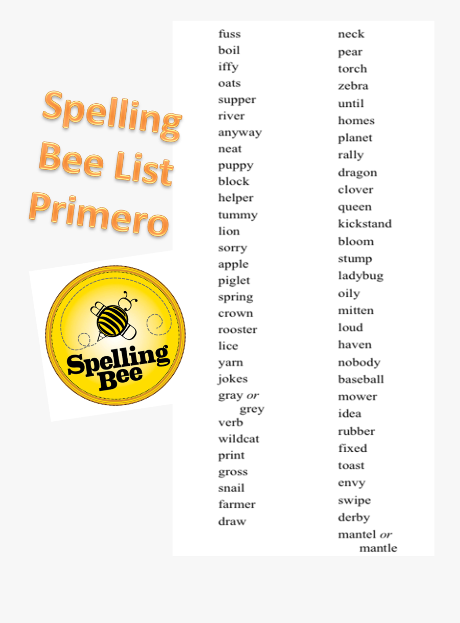 Our Spelling Test, Spelling Quiz, And Spelling Practice - Circle, Transparent Clipart