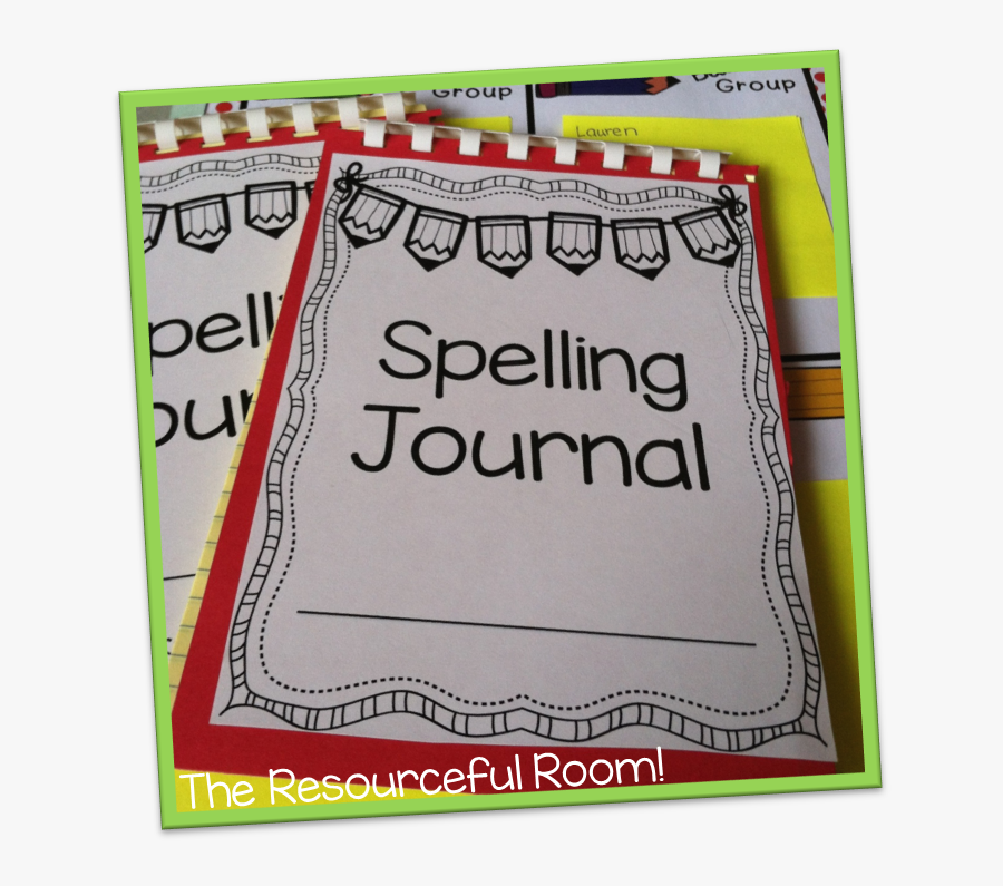 Spelling Journal Cover, Transparent Clipart