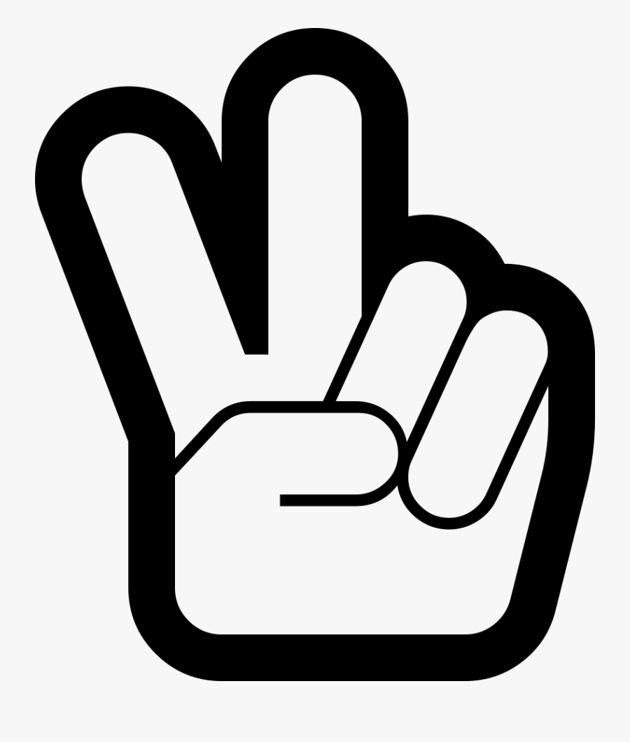 O Png Icon - Hand Peace Gesture Png, Transparent Clipart