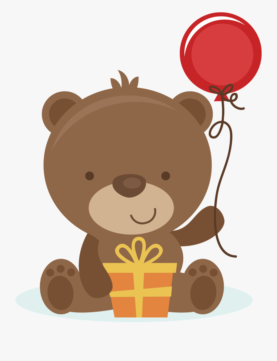 Happy Birthday Transparent Png Birthday Teddy Bear, Transparent Clipart