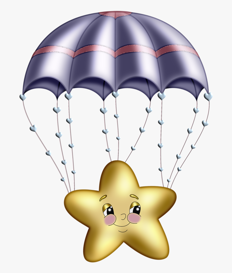 Transparent Parachute Clipart - Imagenes De Estrellas Animadas, Transparent Clipart