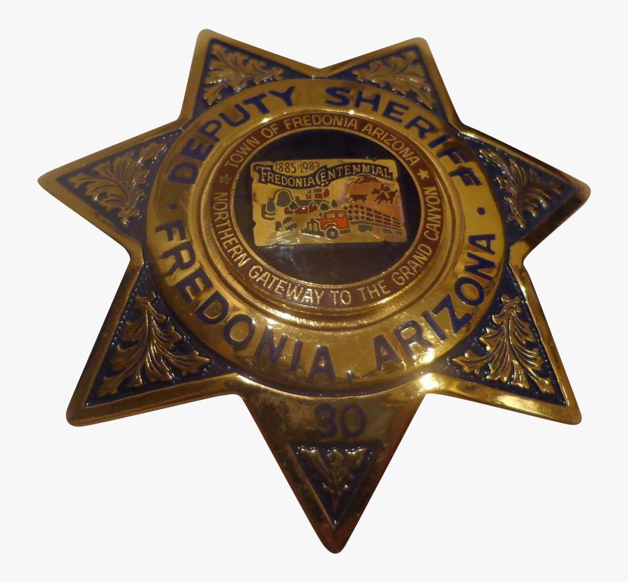 Rare Arizona Deputy Sheriff Badge Centennial Fredonia - Badge, Transparent Clipart