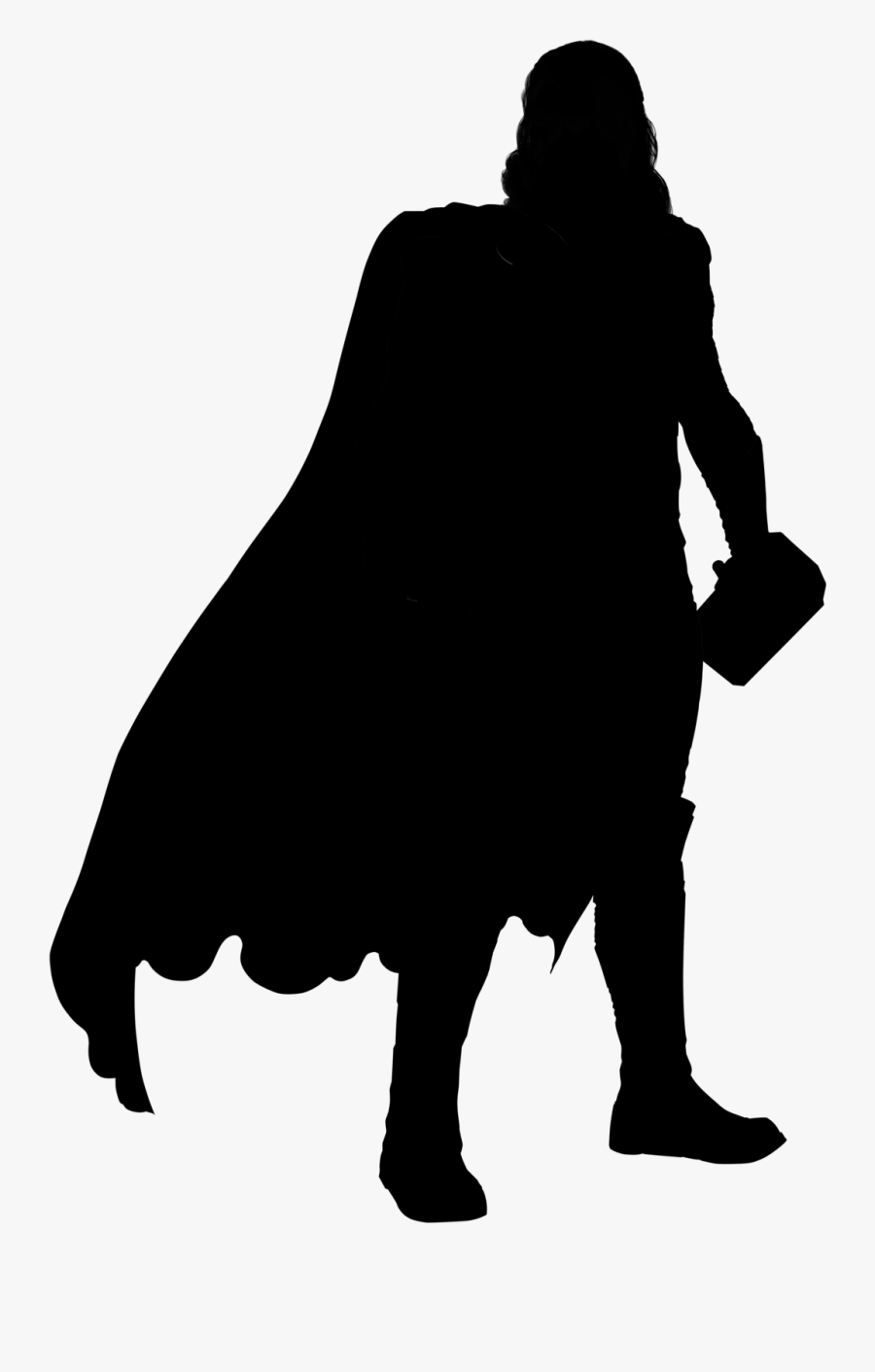 Hela Loki Thor Valkyrie Hulk - Thor Ragnarok Thor Silhouette Png, Transparent Clipart