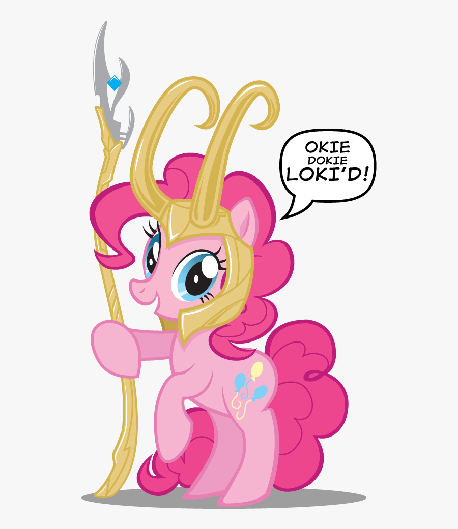 Okie Dokie Loki"d Pinkie Pie Rainbow Dash Rarity Fluttershy - Little Pony Friendship Is Magic, Transparent Clipart