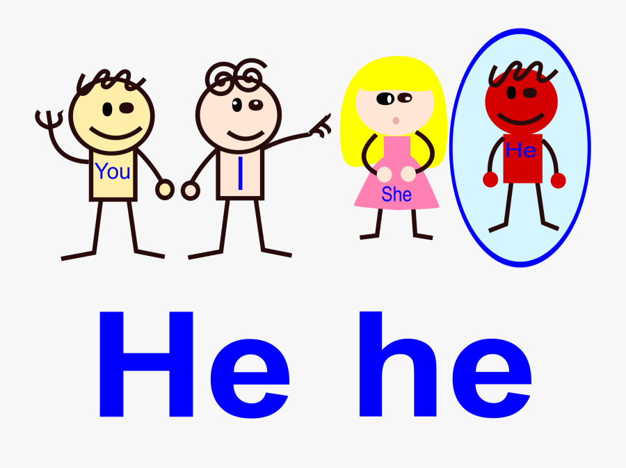 Pronoun, He - Pronoun He Clipart, Transparent Clipart