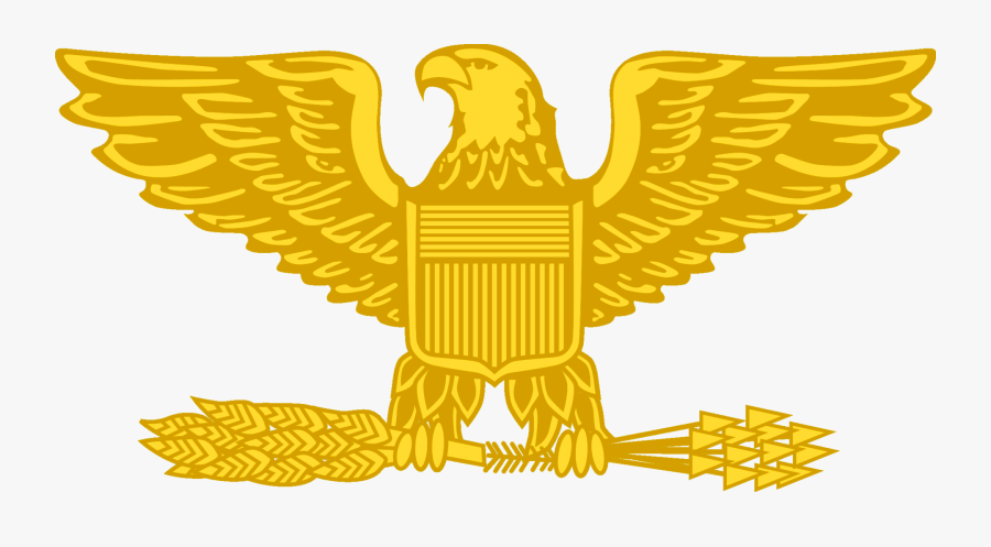 Golden Eagle Gold Pencil - Army Colonel Rank, Transparent Clipart