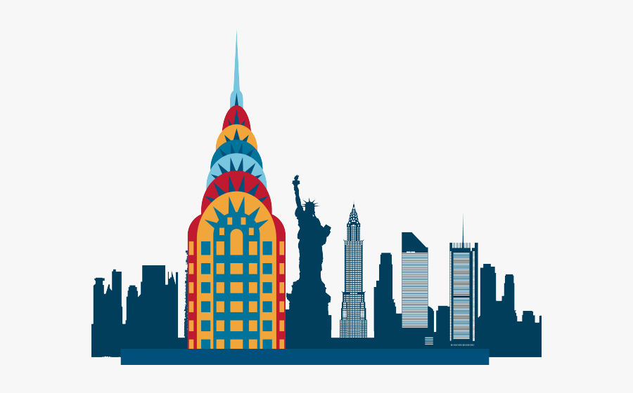 Towers Clipart City Skyline - Statue Of Liberty, Transparent Clipart