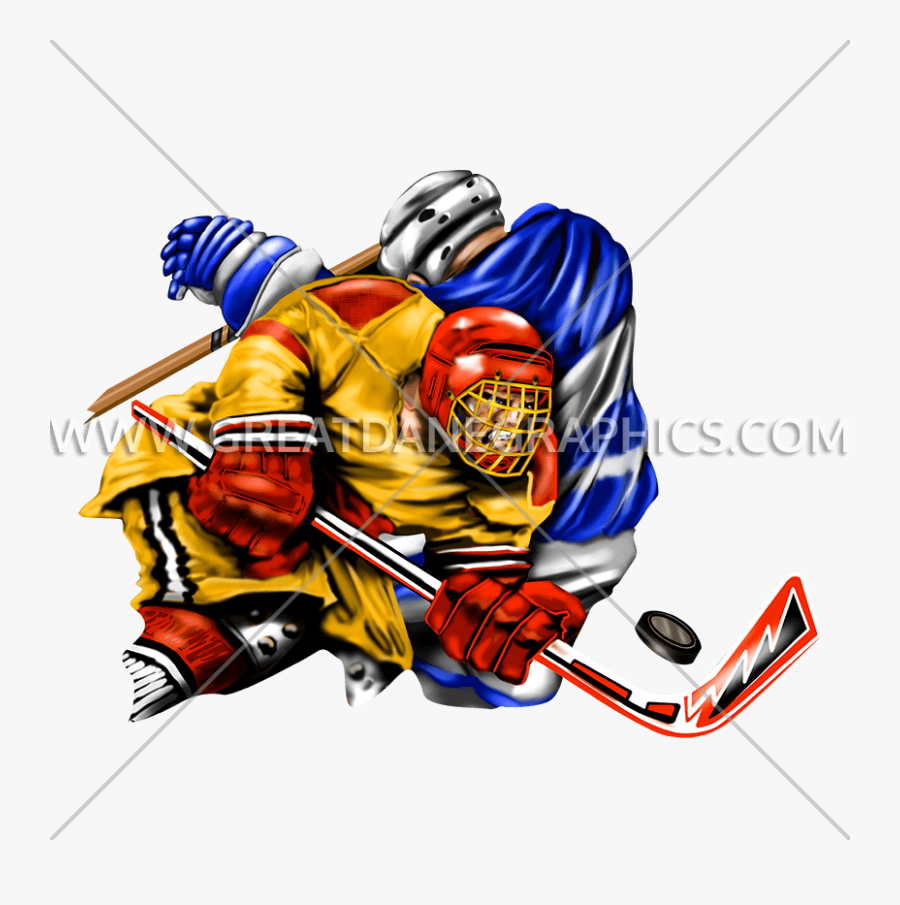 Check Production Ready Artwork - Hockey Player Checking Clipart, Transparent Clipart