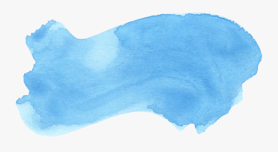 Clip Art Watercolor Brush Stroke - Blue Watercolor Background Png, Transparent Clipart