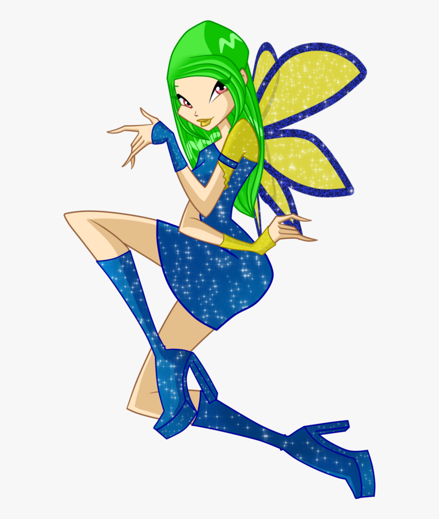 Azure Of Watercolors Magic Winx By Glimmeringangel - Fairy, Transparent Clipart