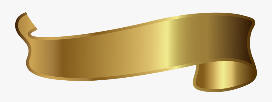 Brass Material Angle Font - Transparent Background Gold Ribbon Vector ...