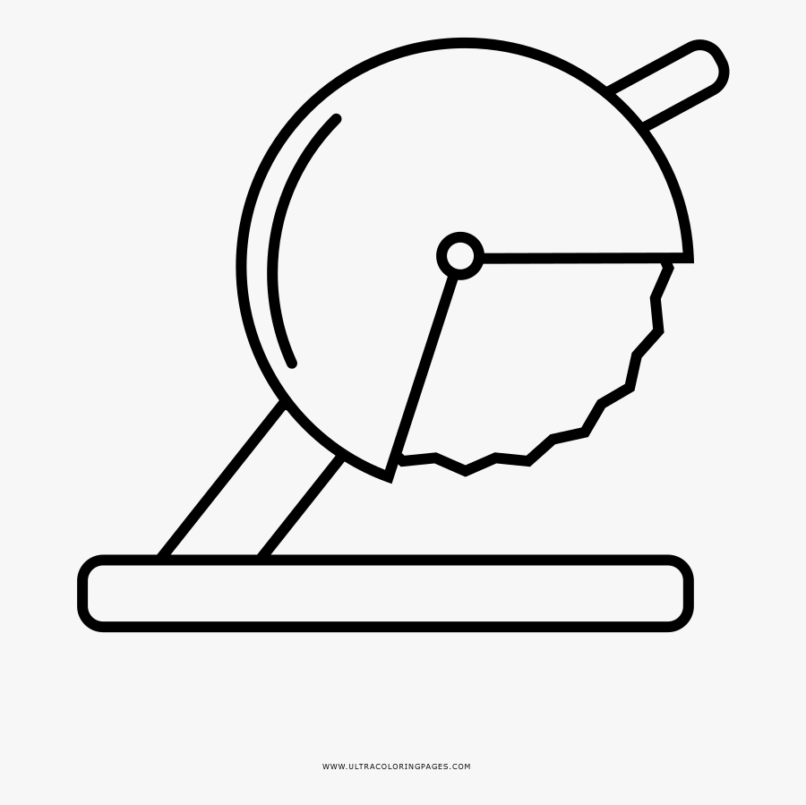 Circular Saw Coloring Page - Раскраска Транспорт Для Средней Группы, Transparent Clipart